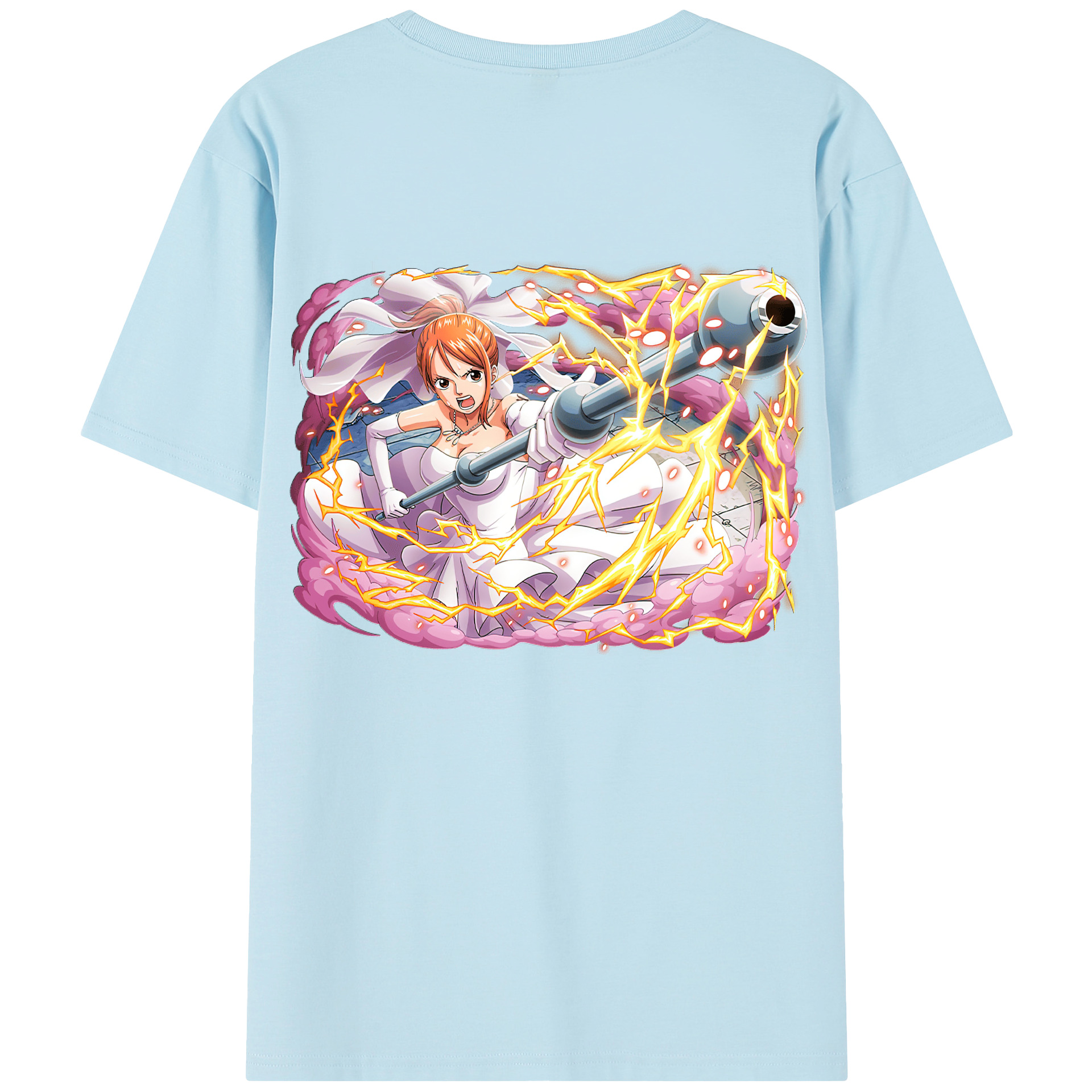 ワンピース ナミ ONE PIECE Nami 綿100％半袖Tシャツ（背面プリント）